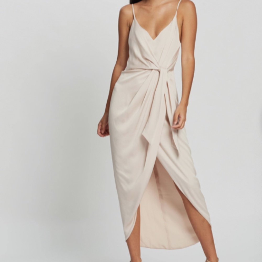 Shona Joy Luxe Tie Front Cocktail Dress (perfect for Wedding!) TAGS Size 4